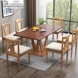 WOODEN DINING TABLE SET
